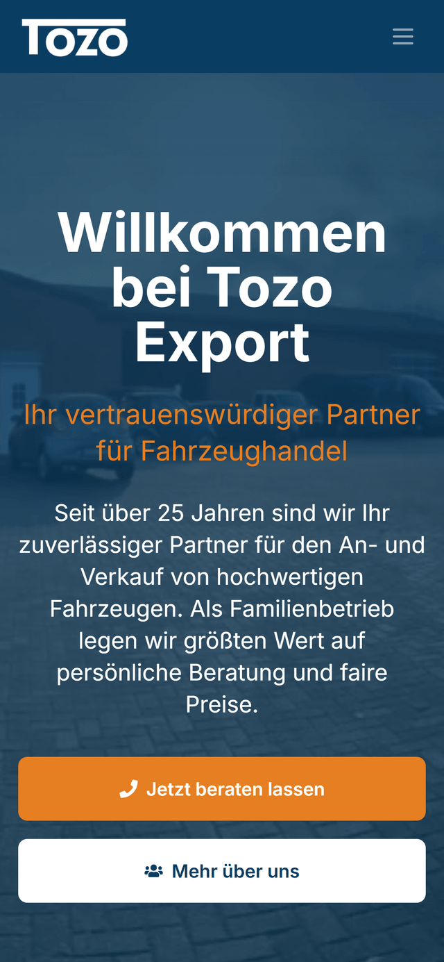 Tozo Export Mobile Version
